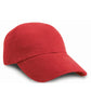 Low Profile Brushed Cotton Cap - Red