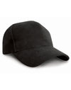 Pro-Style Brushed Cotton Cap - Black