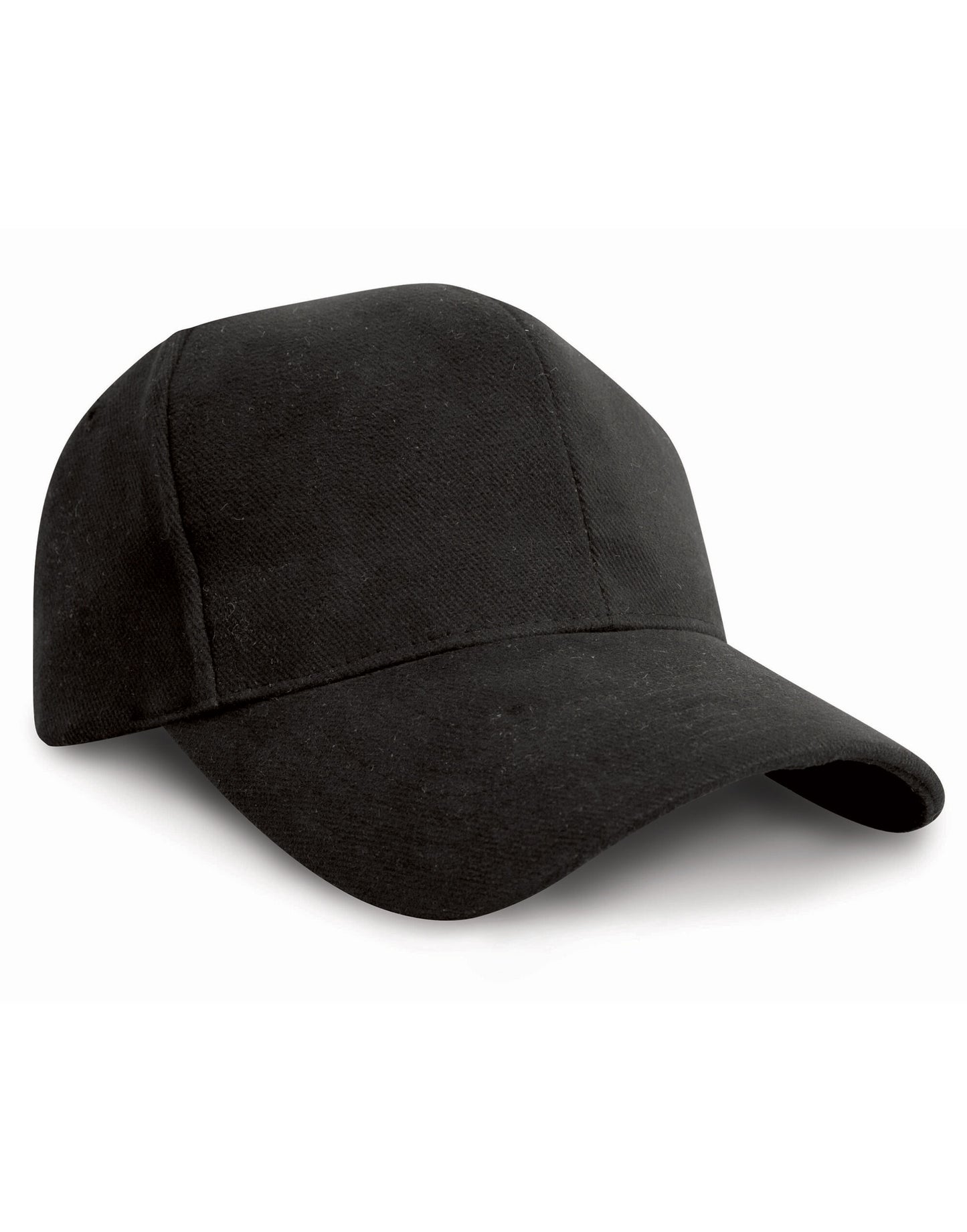 Pro-Style Brushed Cotton Cap - Black