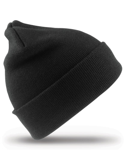 Junior Woolly Ski Hat - Black