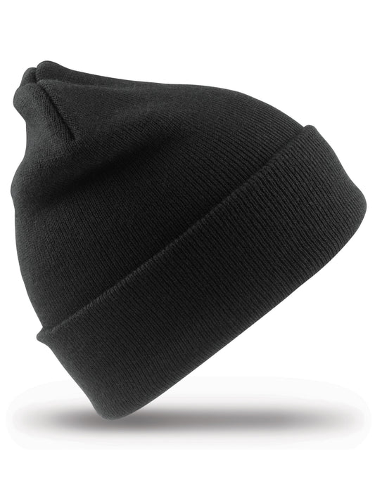 Junior Woolly Ski Hat - Black