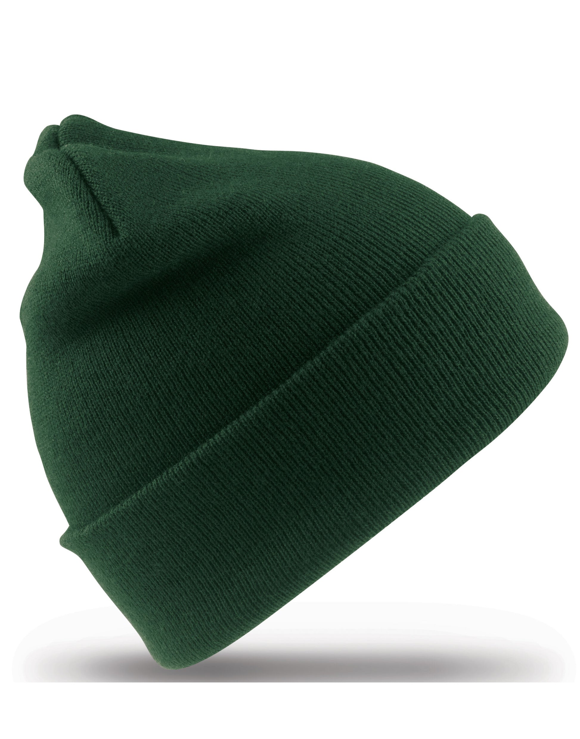 Junior Woolly Ski Hat - Bottle Green