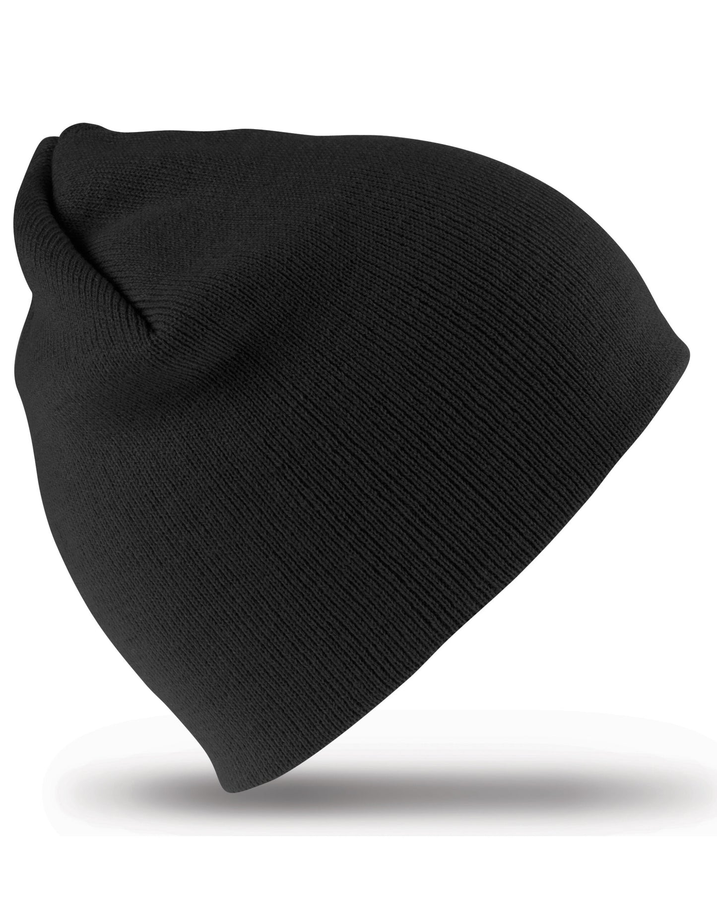 Soft Feel Cuffless Beanie - Black