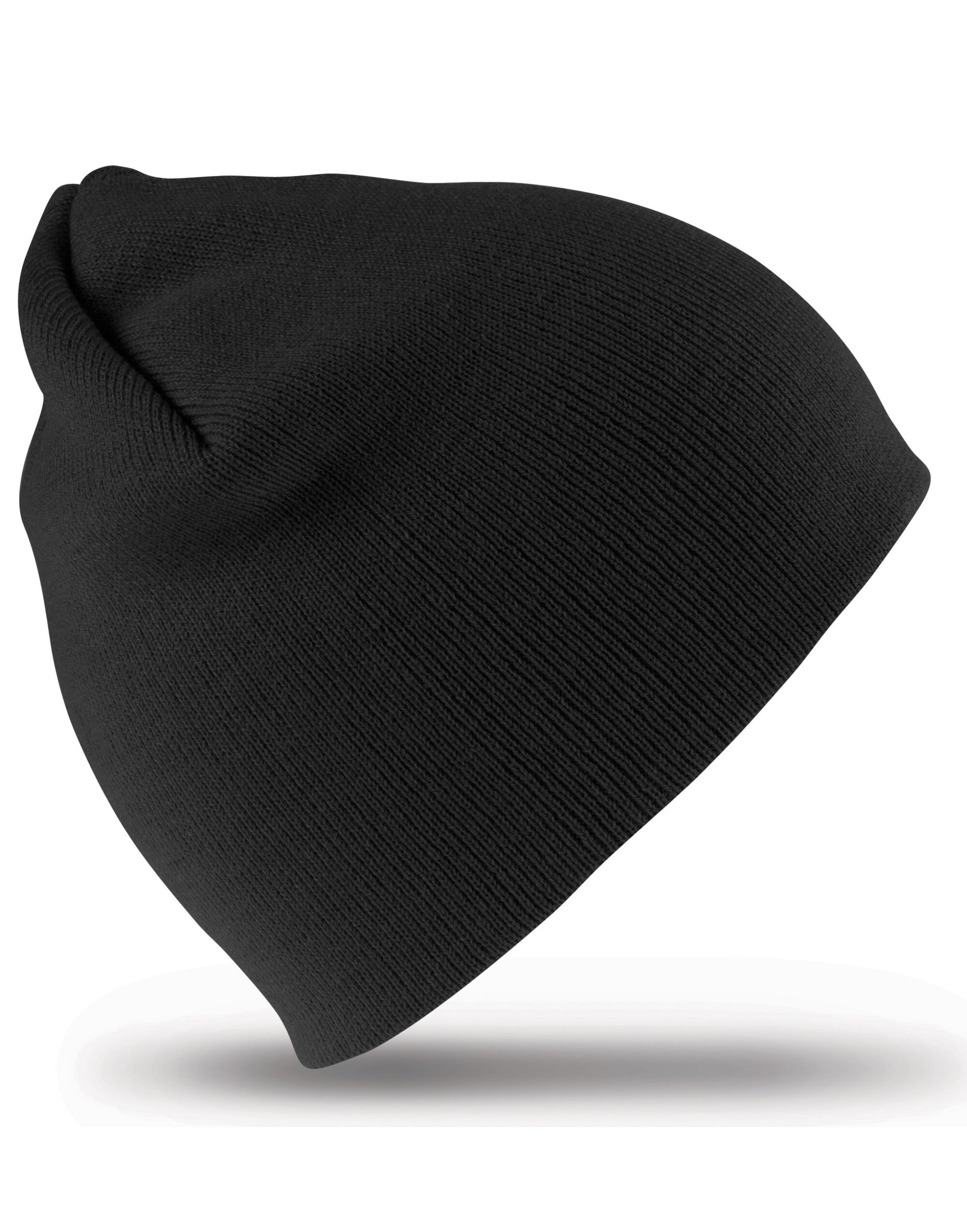 Soft Feel Cuffless Beanie - Black