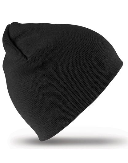 Soft Feel Cuffless Beanie - Black