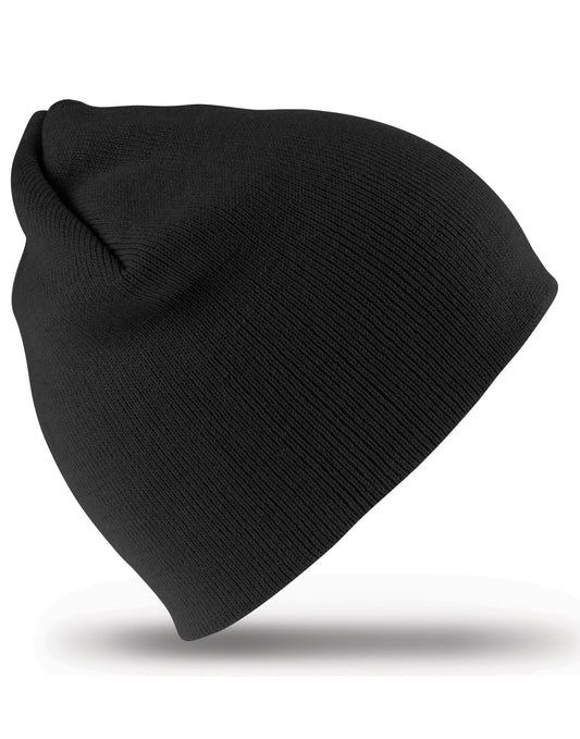 Soft Feel Cuffless Beanie - Black
