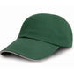 Brushed Cotton Printers/Embroiderers Cap - Forest/Putty