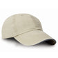 Washed Fine Line Cotton Cap with Sandwich Peak - Putty/Navy