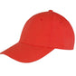 Memphis 6 Panel Brushed Cotton Low Profile Cap - Red