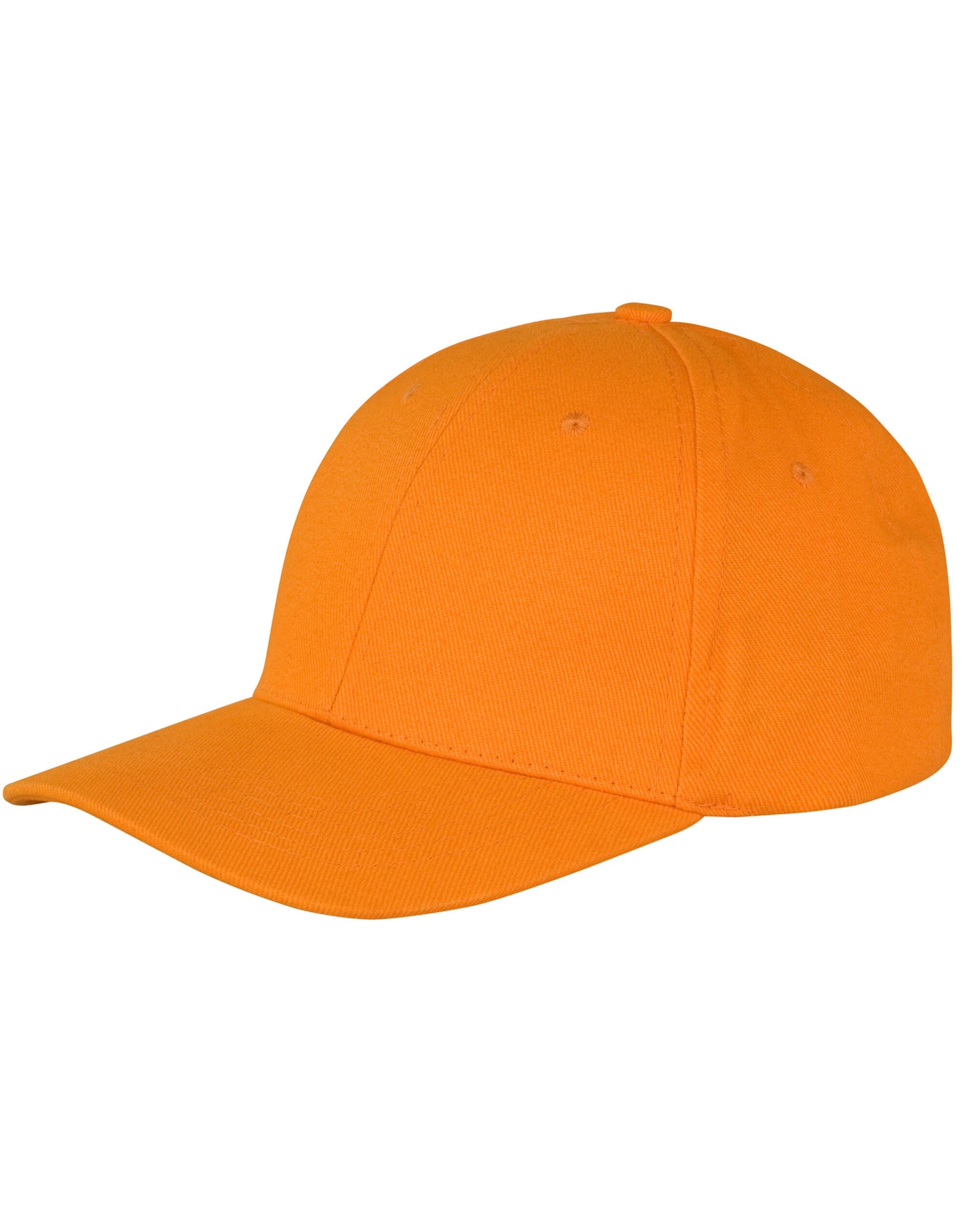 Memphis 6 Panel Brushed Cotton Low Profile Cap - Orange