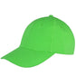 Memphis 6 Panel Brushed Cotton Low Profile Cap - Lime