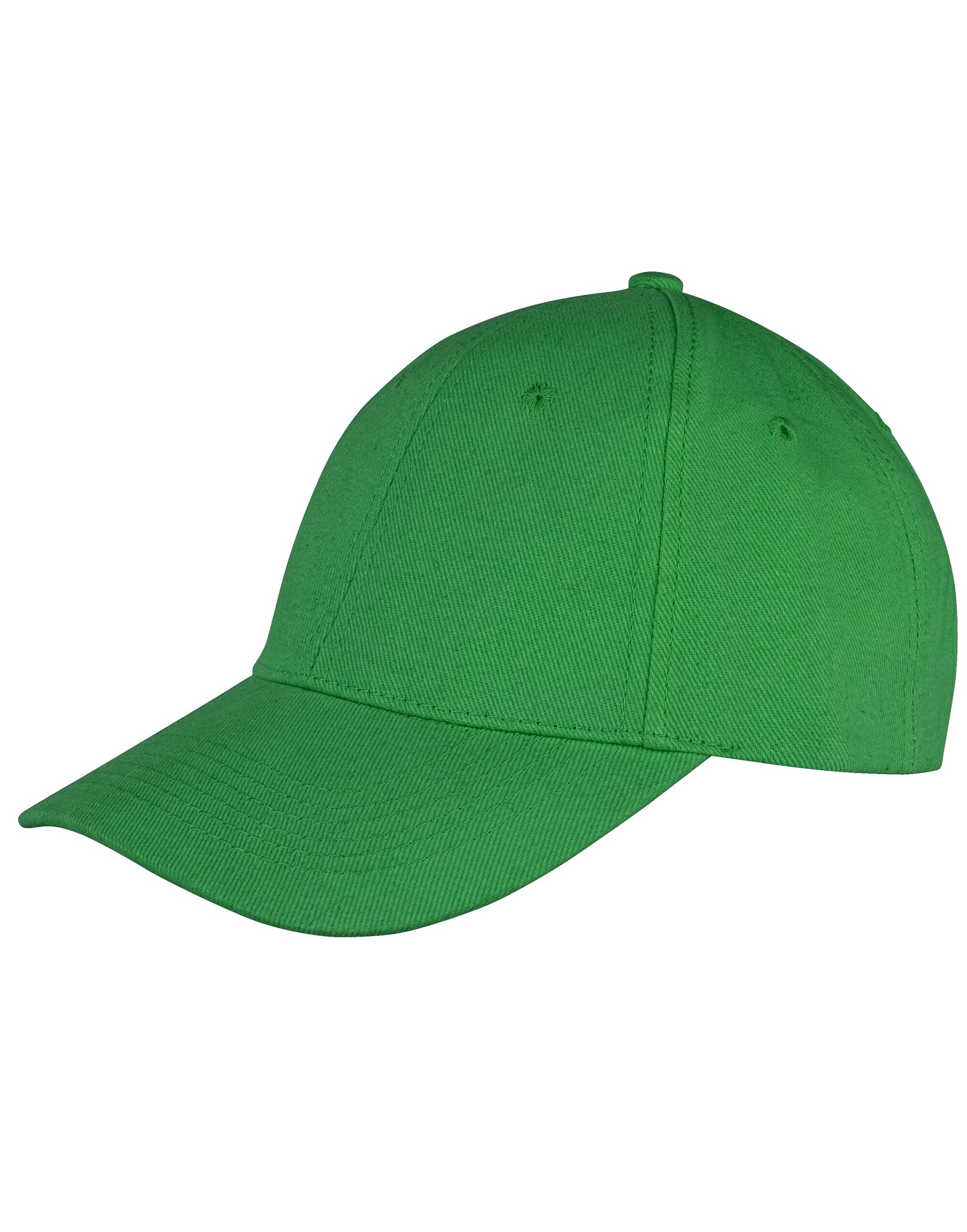 Memphis 6 Panel Brushed Cotton Low Profile Cap - Emerald