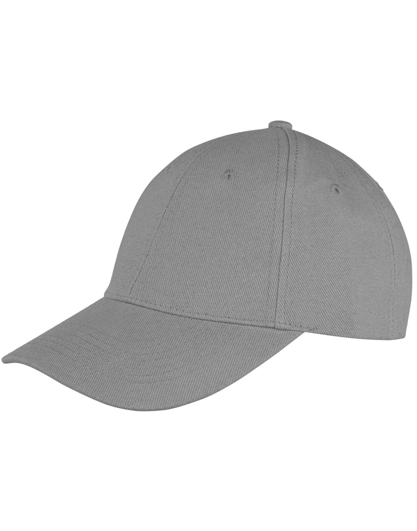 Memphis 6 Panel Brushed Cotton Low Profile Cap - Dove Grey