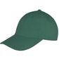 Memphis 6 Panel Brushed Cotton Low Profile Cap - Bottle Green