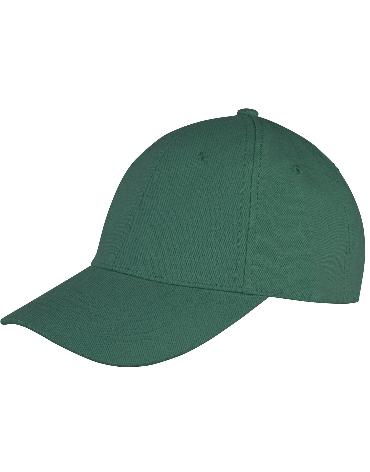 Memphis 6 Panel Brushed Cotton Low Profile Cap - Bottle Green