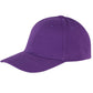 Memphis 6 Panel Brushed Cotton Low Profile Cap - Purple