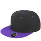 Bronx Original Flat Peak Snap Back Dual Colour Cap - Black/Purple
