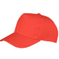 Boston 5-Panel Printers Cap - Red