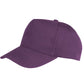 Boston 5-Panel Printers Cap - Purple