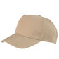Boston 5-Panel Printers Cap - Khaki