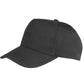 Boston 5-Panel Printers Cap - Black