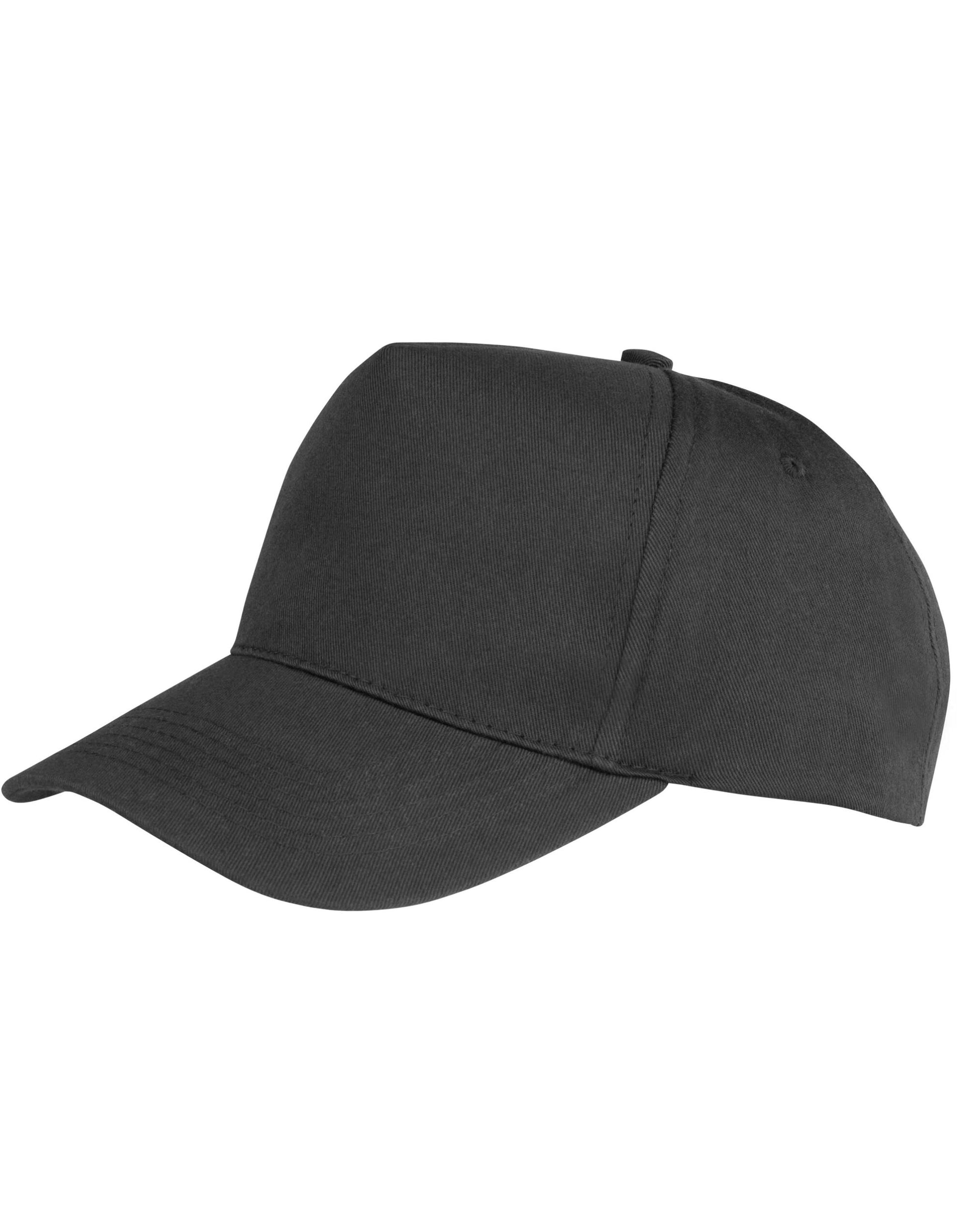 Boston 5-Panel Printers Cap - Black