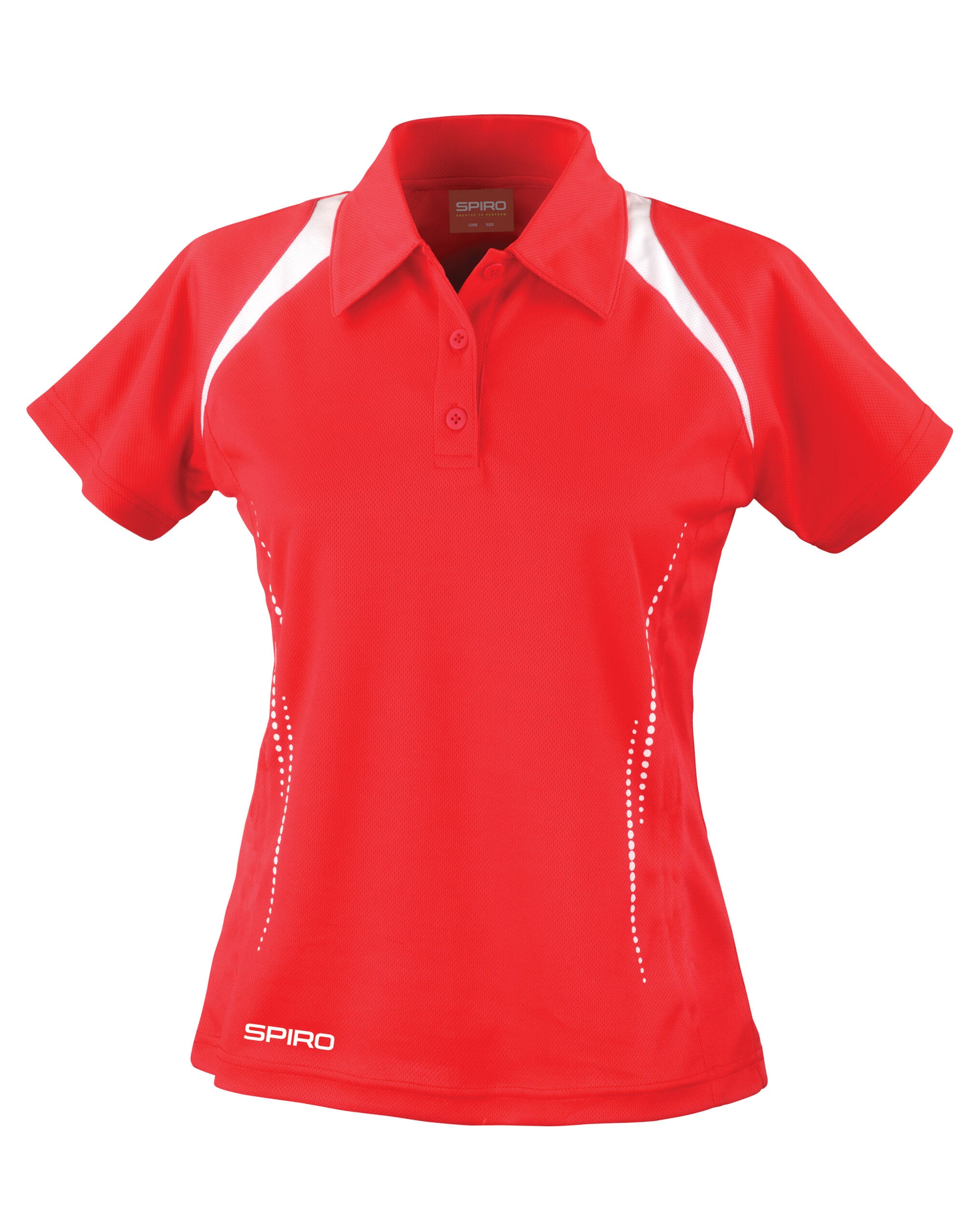 Ladies' Team Spirit Polo Shirt - Red/White