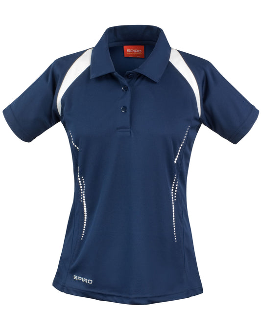 Ladies' Team Spirit Polo Shirt - Navy/White