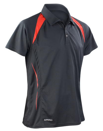 Men's Team Spirit Polo Shirt - Black/Red