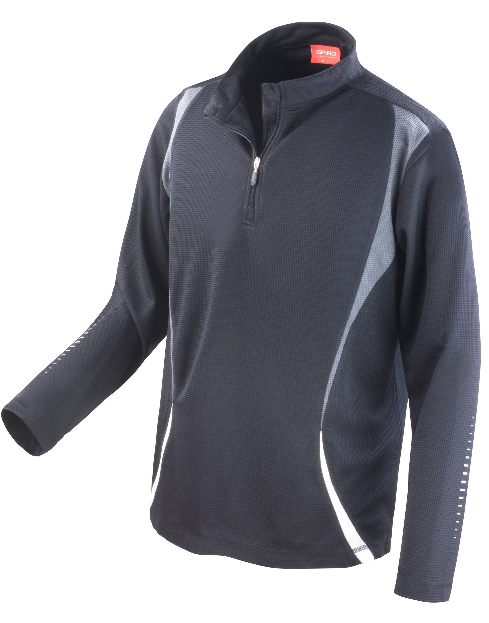 Unisex Trial Training Top - Black/Grey/White