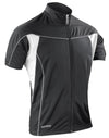 Men's Bikewear Full Zip Performance Top - Black/White