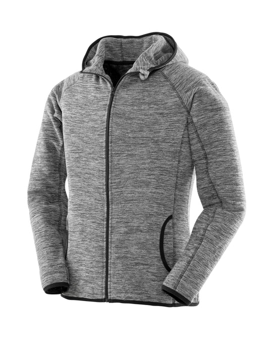 Women's Microfleece Hoodie - Grey/Black