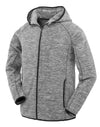 Men's Microfleece Hoodie - Grey/Black