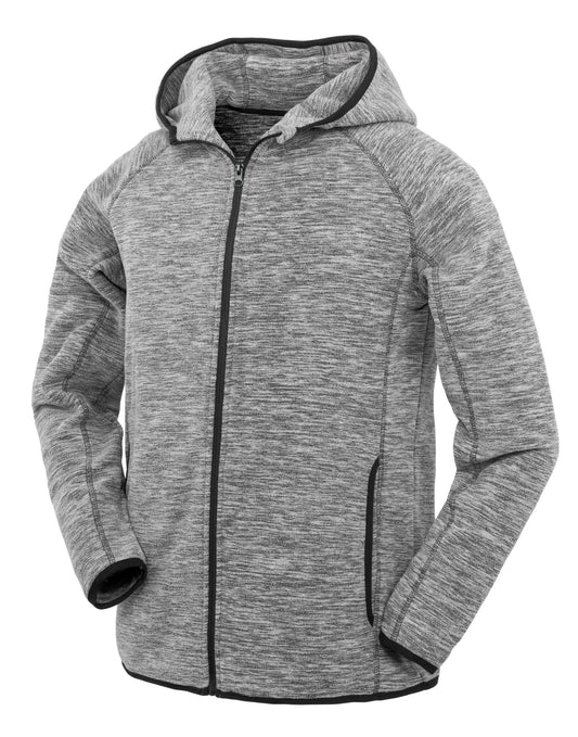 Men's Microfleece Hoodie - Grey/Black