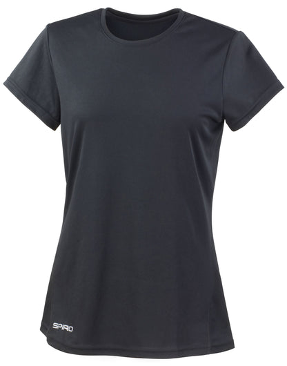 Ladies' Quick Dry Short Sleeve T-Shirt - Black