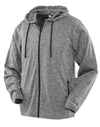 Men's Hooded Tee-Jacket - Grey/Black