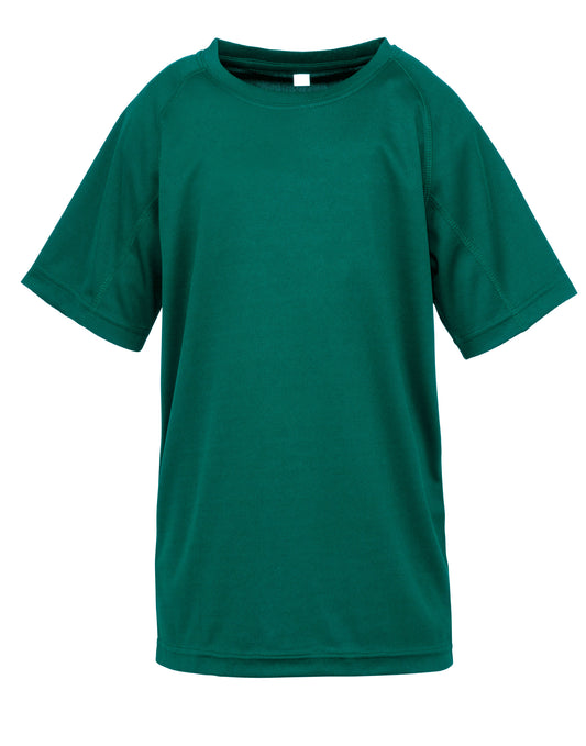 Junior Performance Aircool Tee - Bottle Green