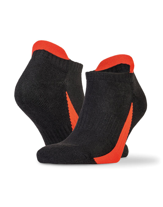 3-Pack Mixed Sneaker Sport Socks - Black/Red