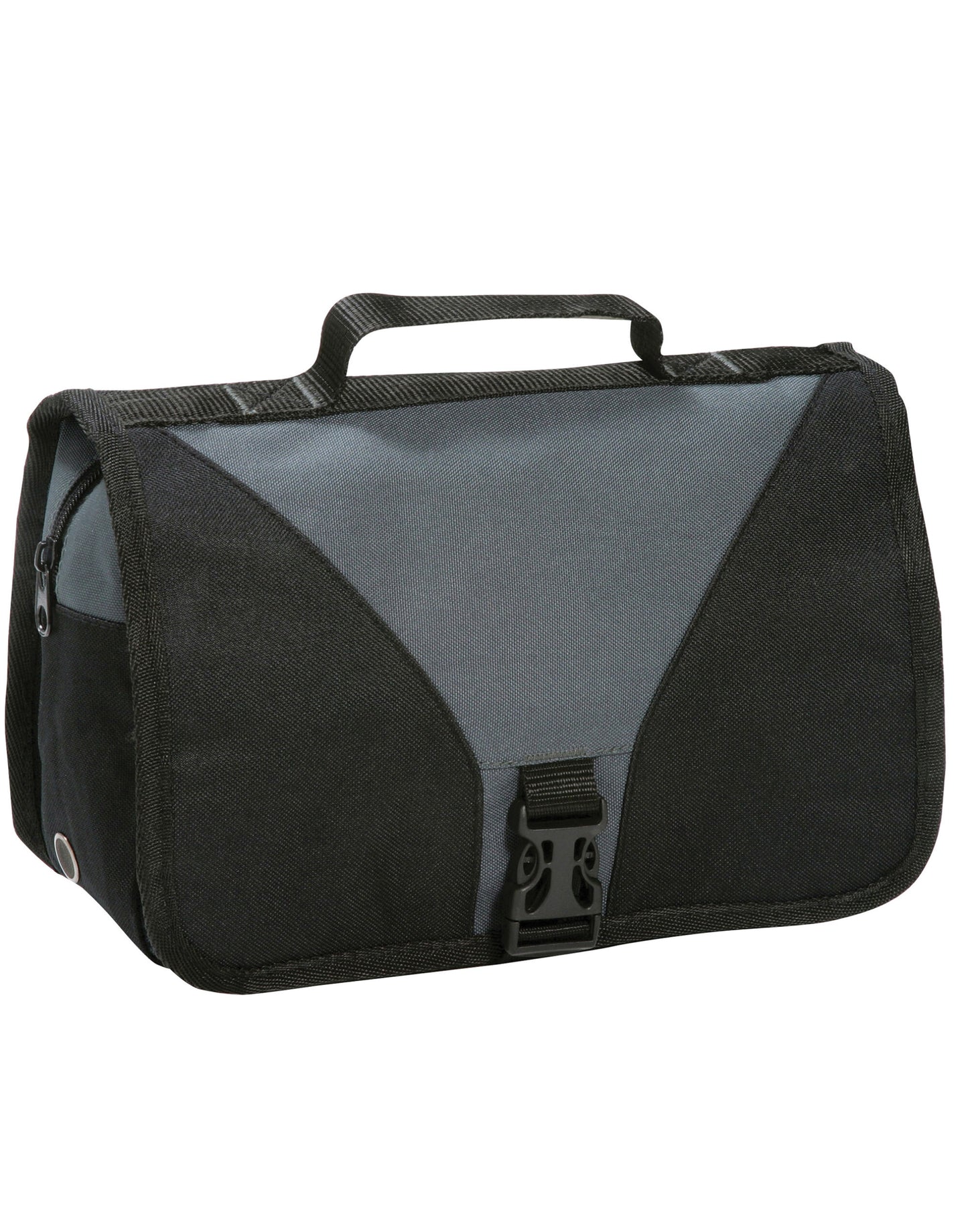 Bristol Folding Travel Toiletry Bag - Dark Grey/Black