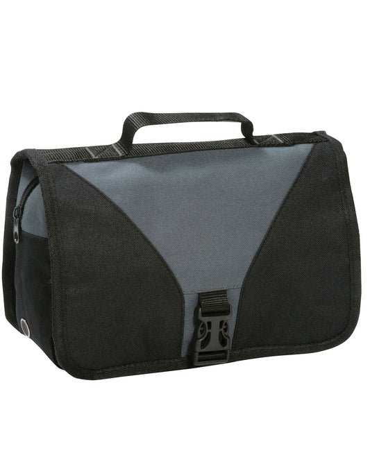 Bristol Folding Travel Toiletry Bag - Dark Grey/Black