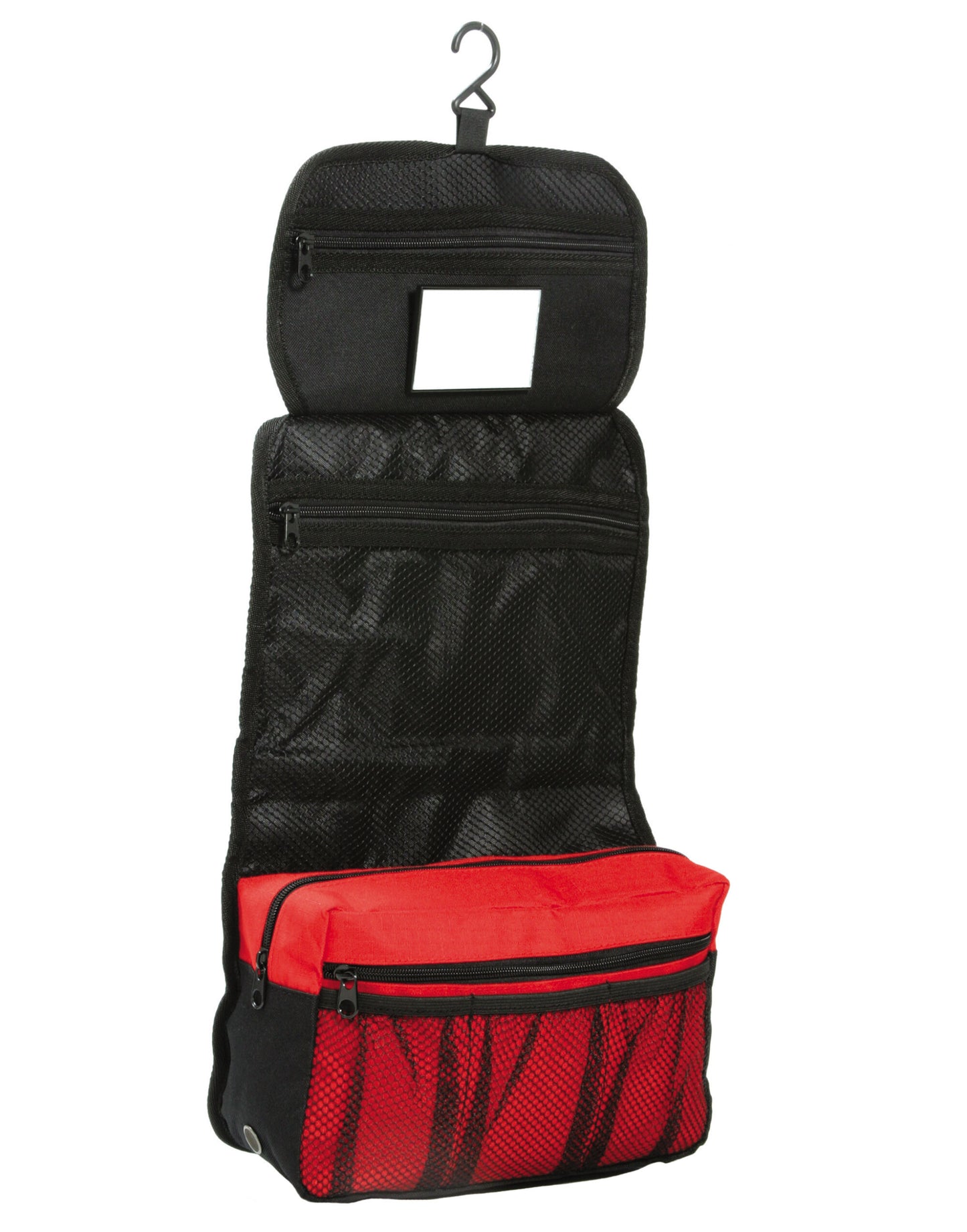 Bristol Folding Travel Toiletry Bag - Red/Black
