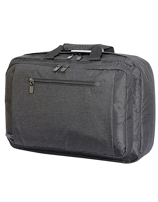 Bordeaux Laptop Briefcase - Charcoal/Black