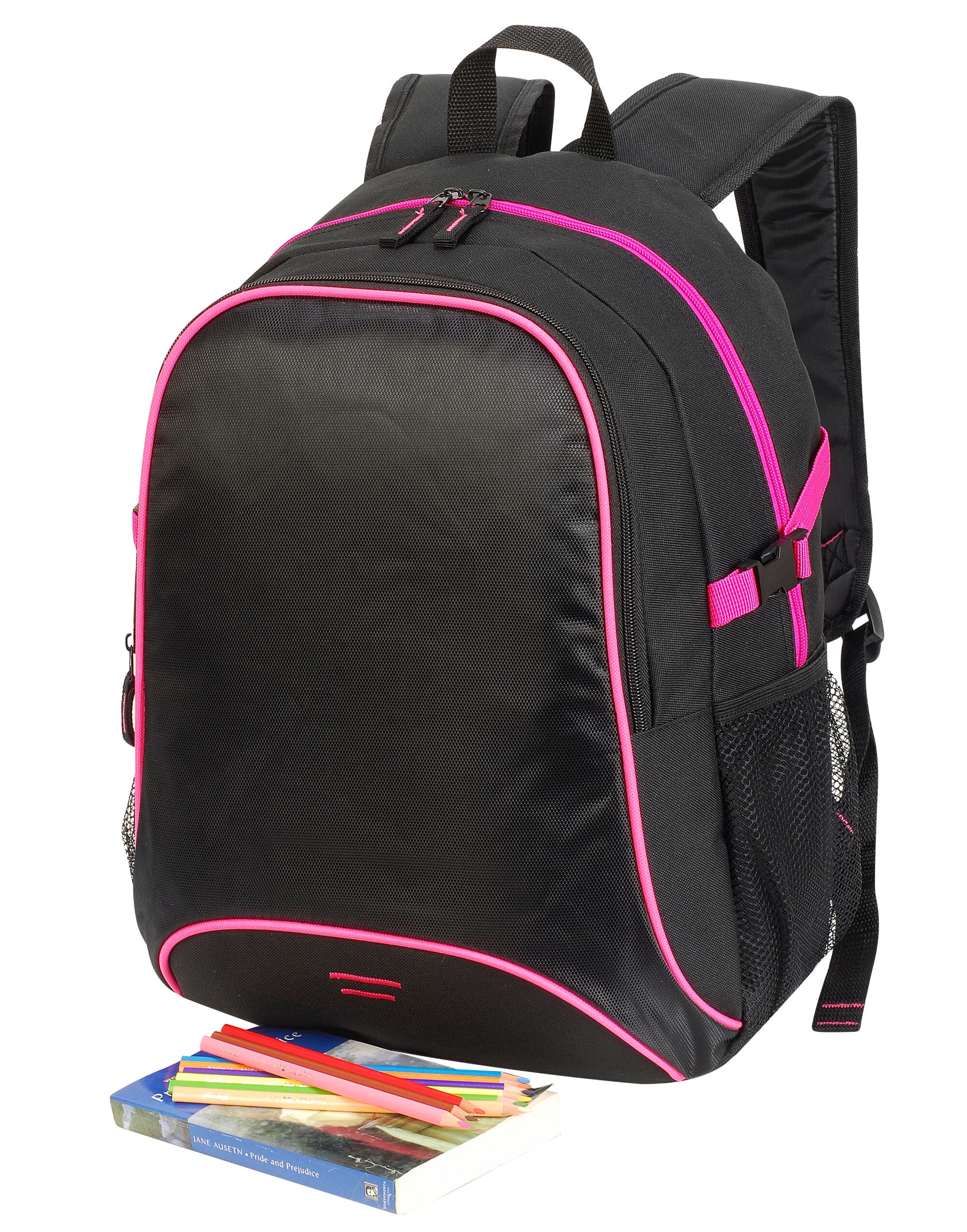 Osaka Backpack - Black/Hot Pink