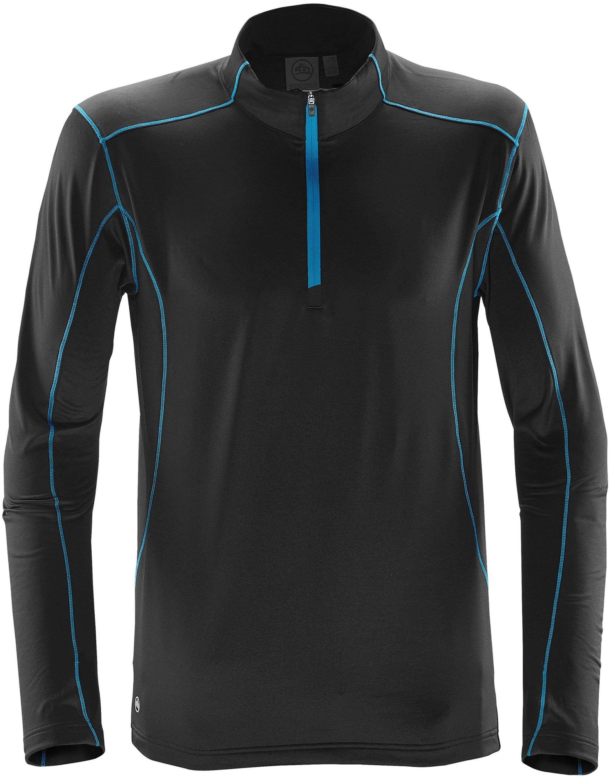 Men's Pulse Fleece Pullover - Black/Electric Blue