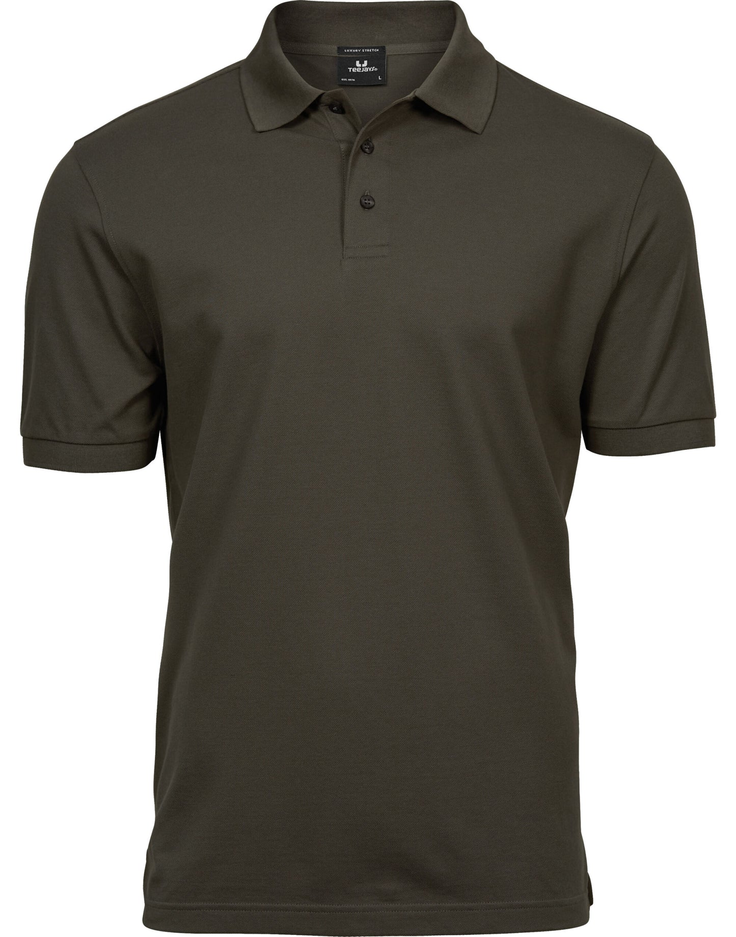 Men's Luxury Stretch Polo - Dark Olive