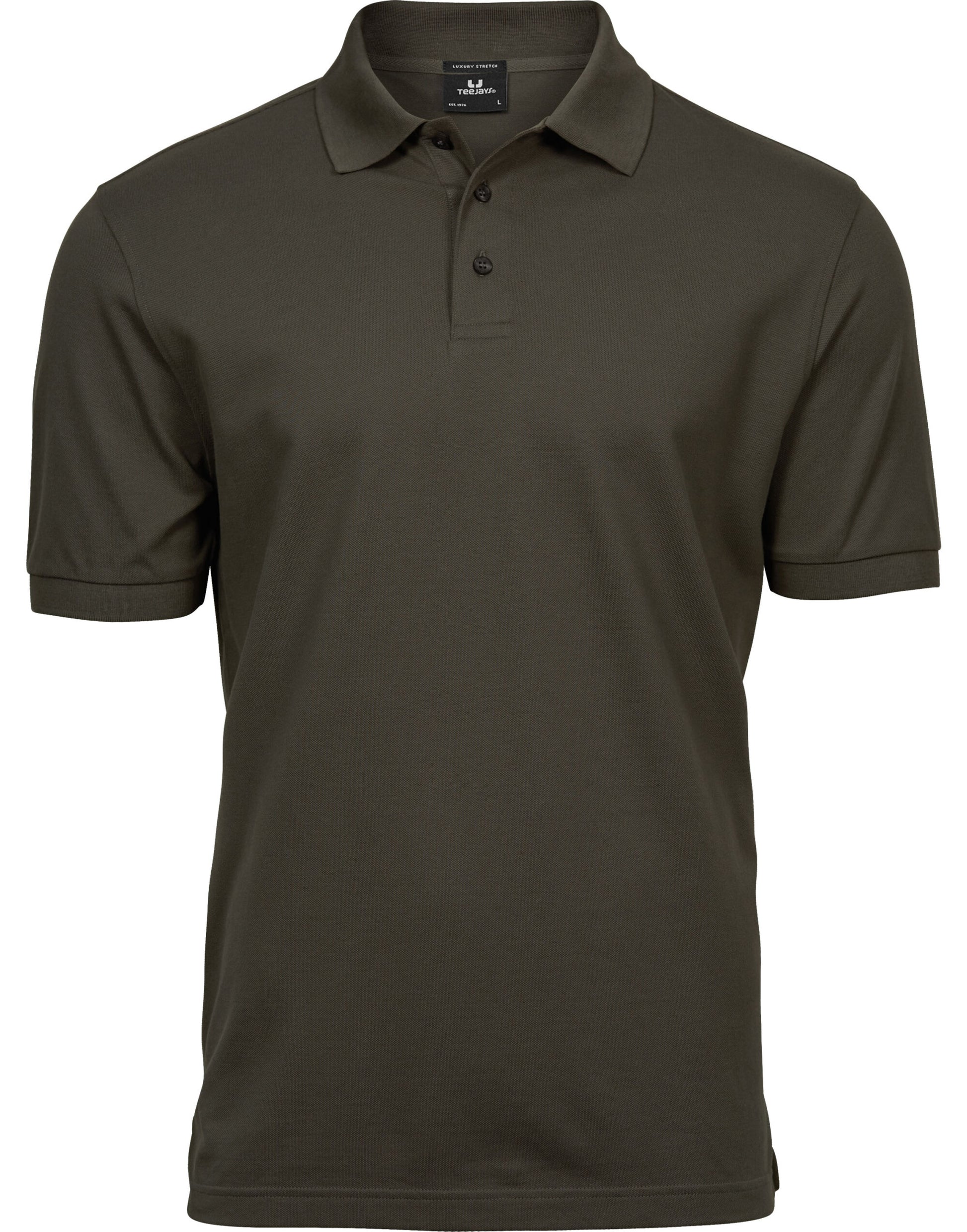 Men's Luxury Stretch Polo - Dark Olive
