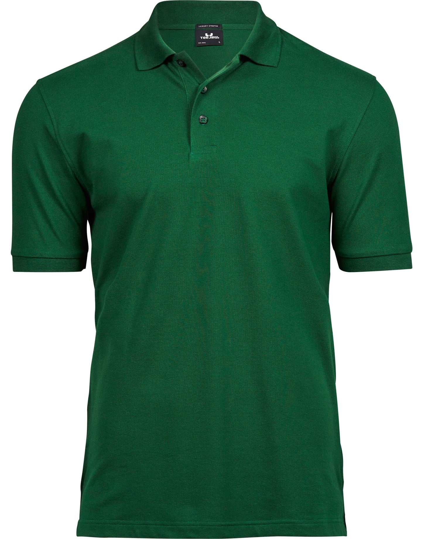Men's Luxury Stretch Polo - Forest Green