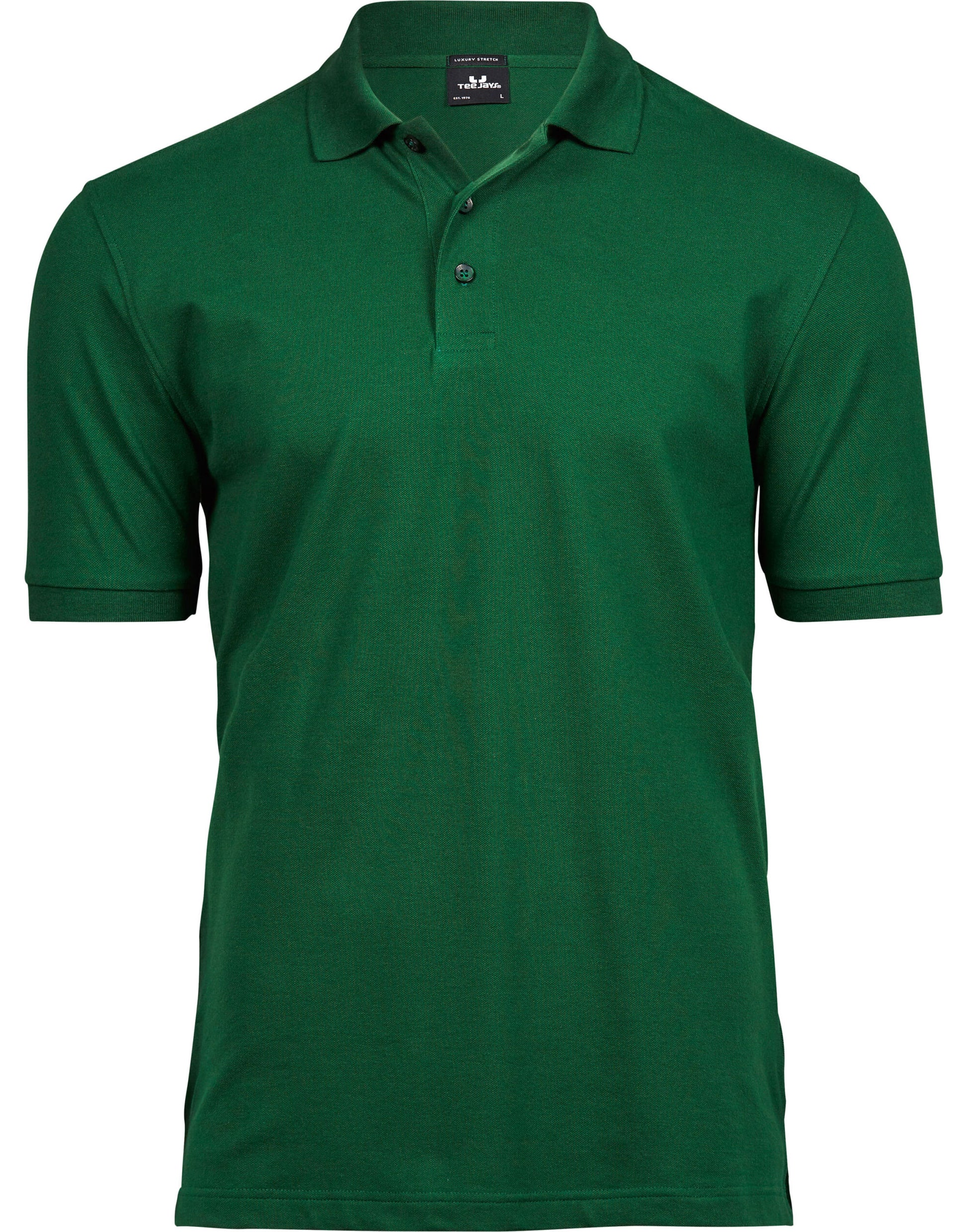 Men's Luxury Stretch Polo - Forest Green