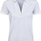 Women's Luxury Stretch V-Neck Polo - White