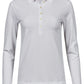 Ladies' Luxury Long Sleeve Stretch Polo - White